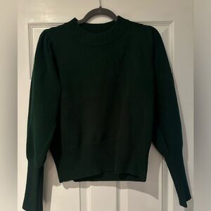 French Connection, S, hunter green sweater.